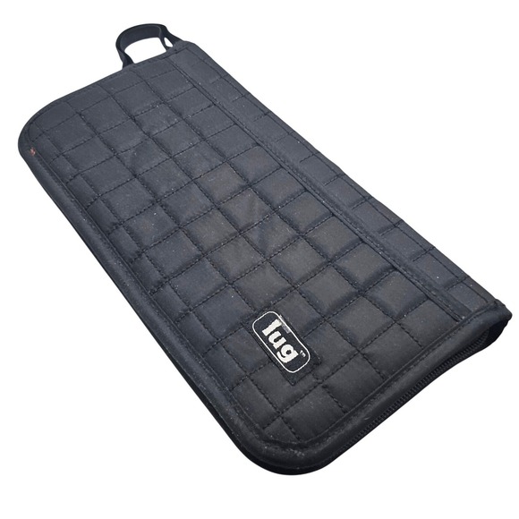 lug Handbags - LUG Tango Travel Wallet Quilted Midnight Black Zip Around Passport Holder